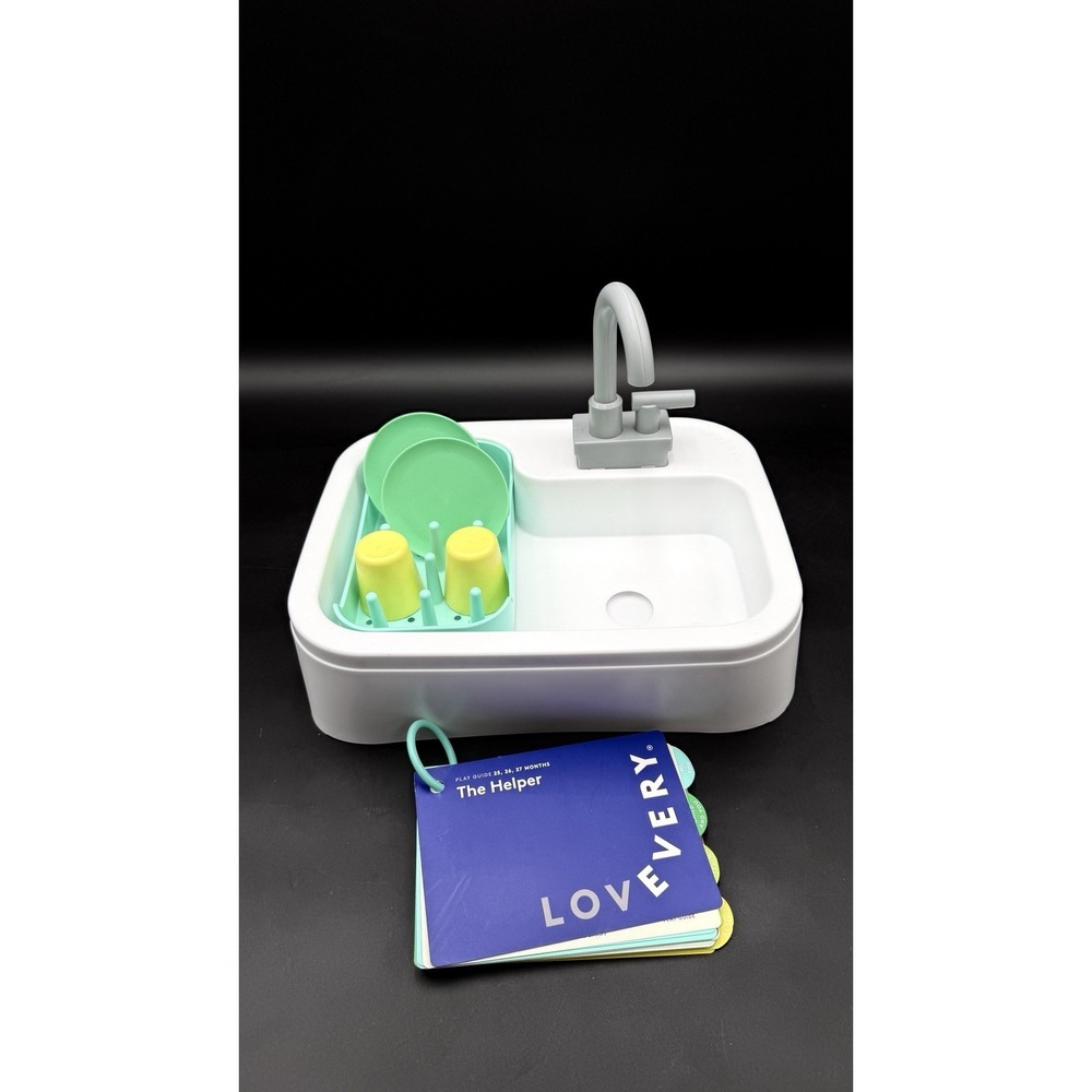 Lovevery Super Sustainable Sink Helper Play Kit With Plates And Cups - Picture 2 of 5